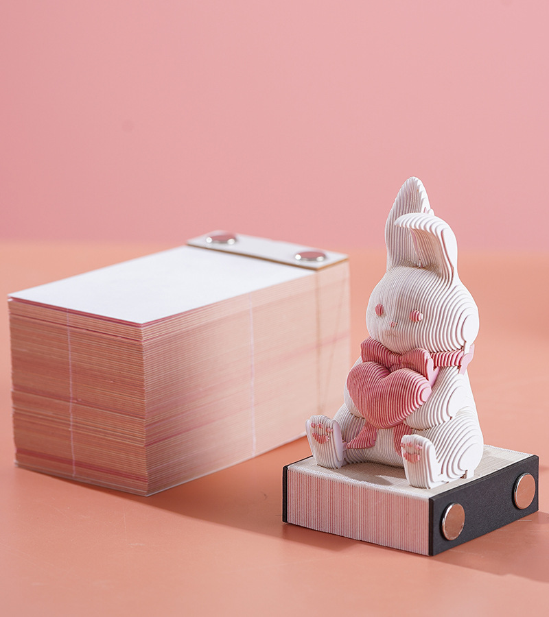 Adorable Bunny - 3D Notepad