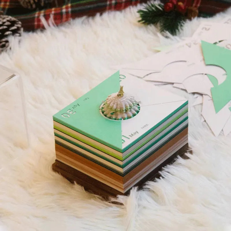Sparkling Christmas Tree 3D Calendar 2024