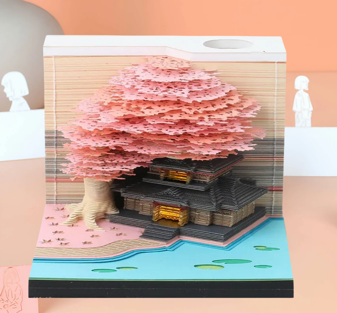 Pink Happiness Tree 3D Notepad (With light)