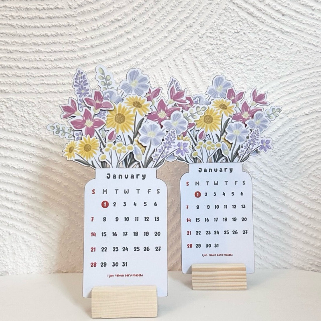 Bloomy Flowers Desk Calendar | Nature&