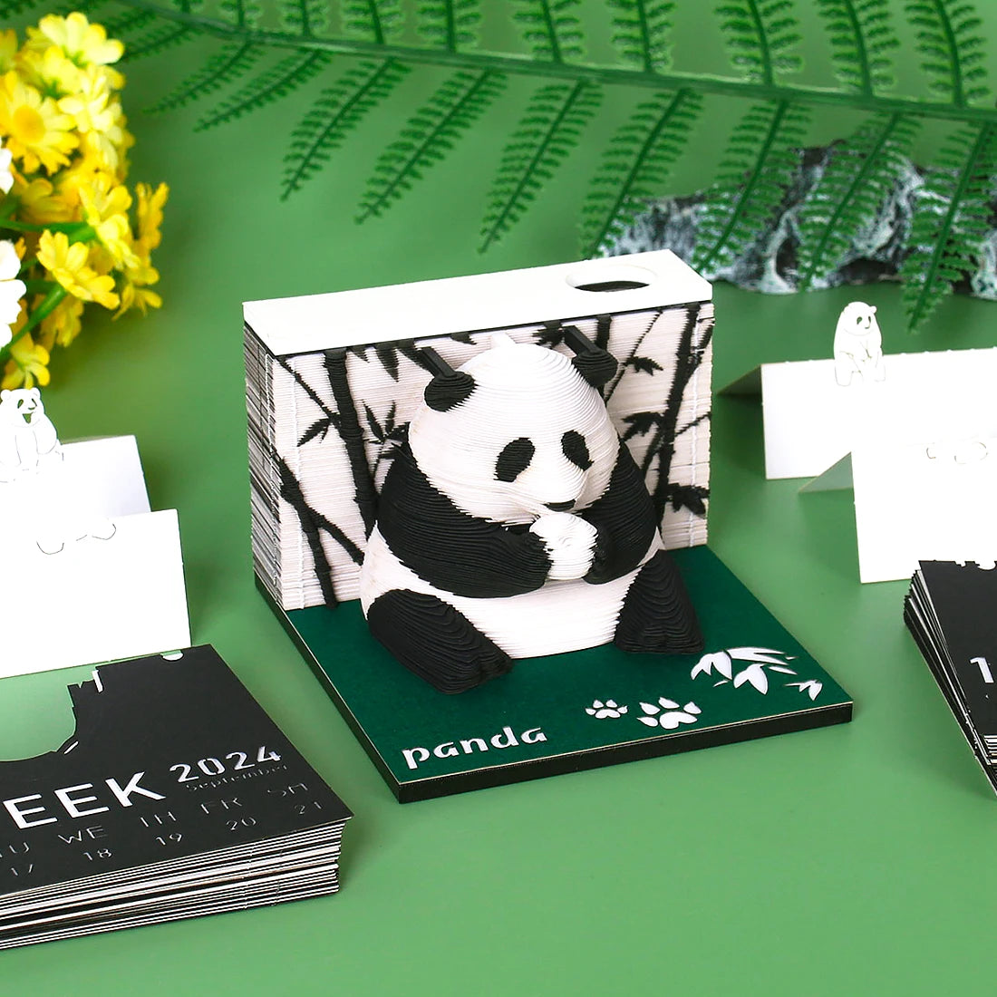 Panda Calendar 3D 2024