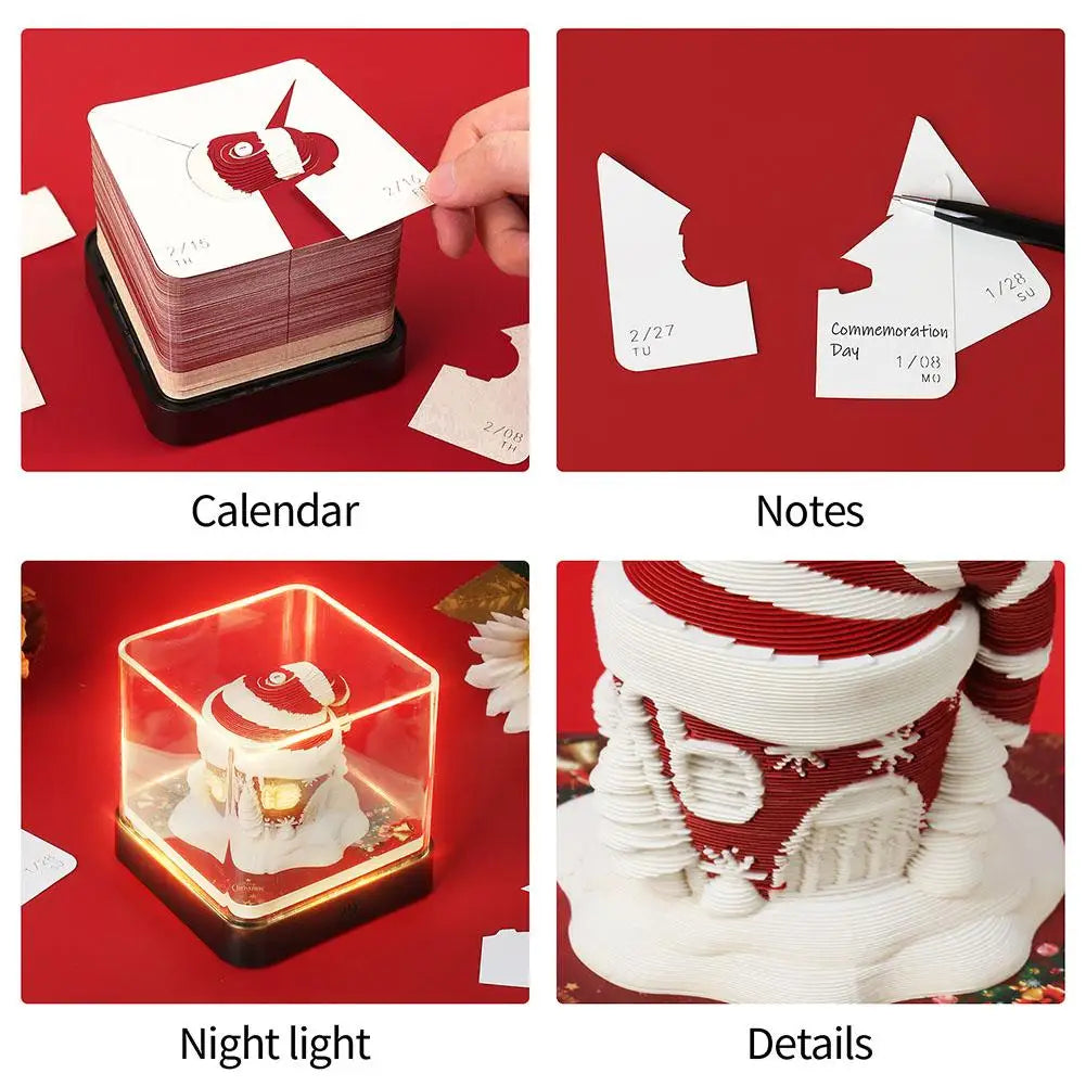 Christmas House 3D Calendar 2024 | Festive Light Delight | Calendar3D