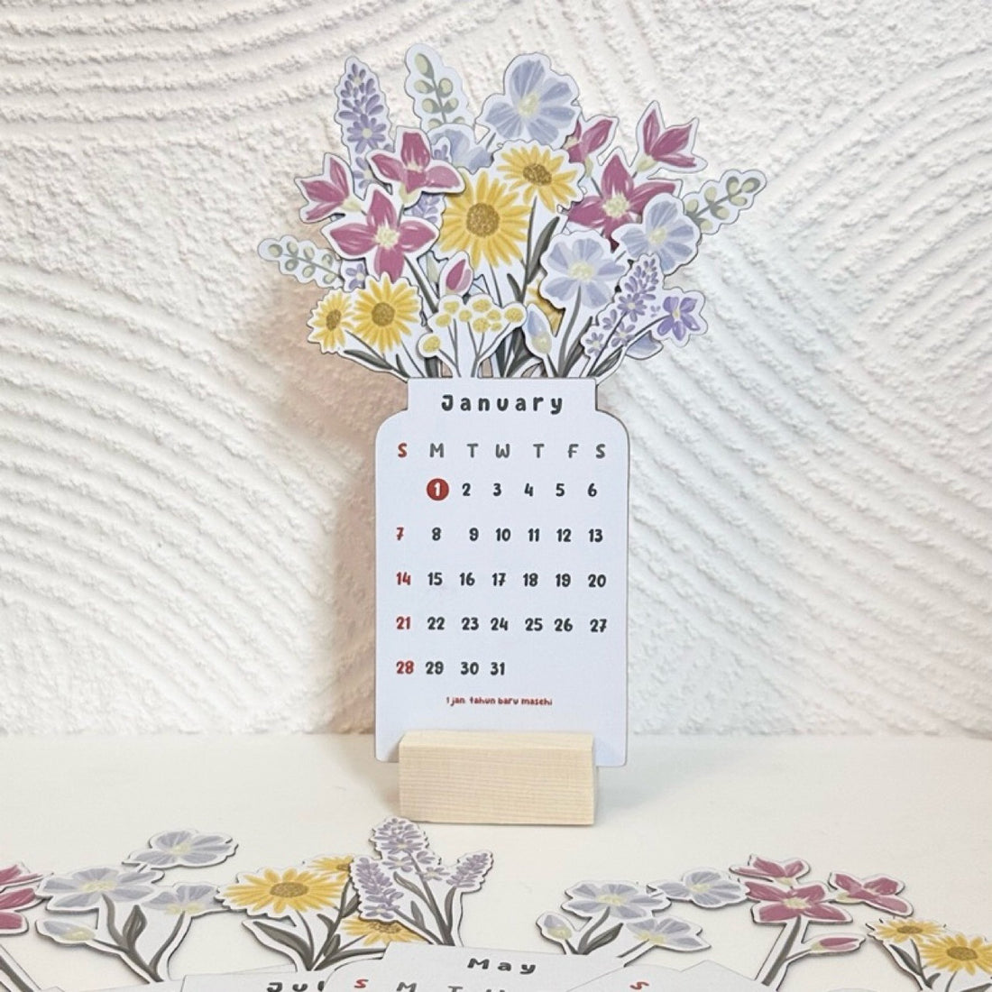 Bloomy Flowers Desk Calendar | Nature&
