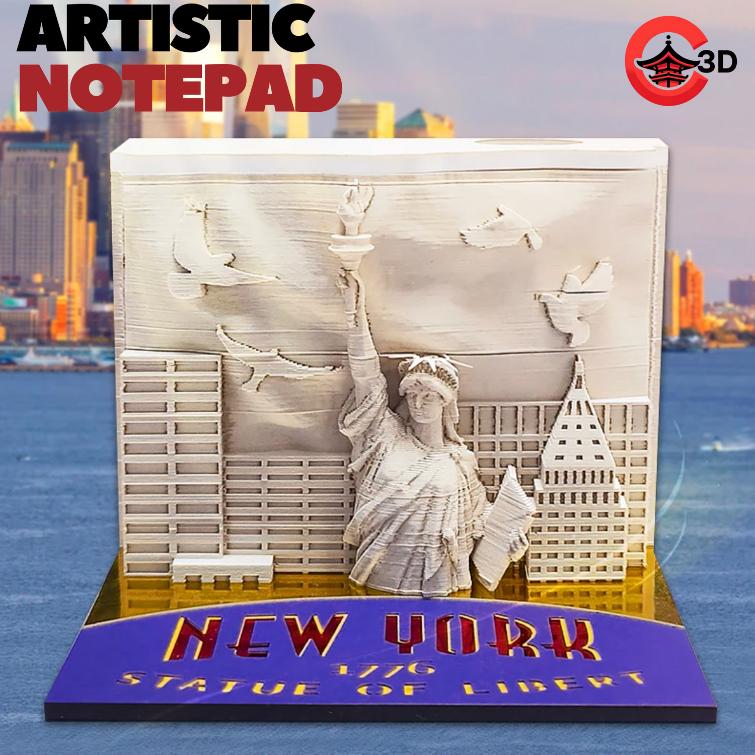New York 3D Notepad